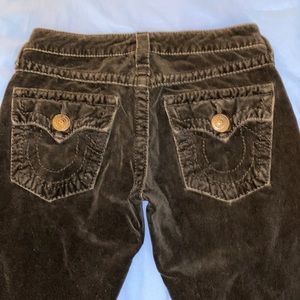 Black Velvet True Religion Low Waist pants
